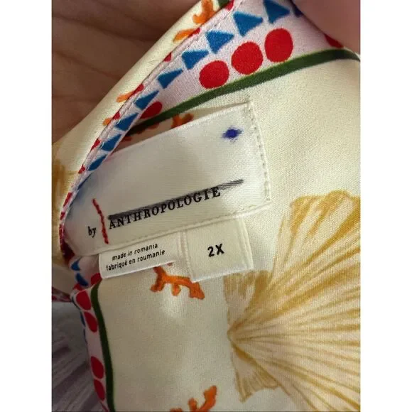 Anthropologie tie neck column midi dress - Picture 9 of 9